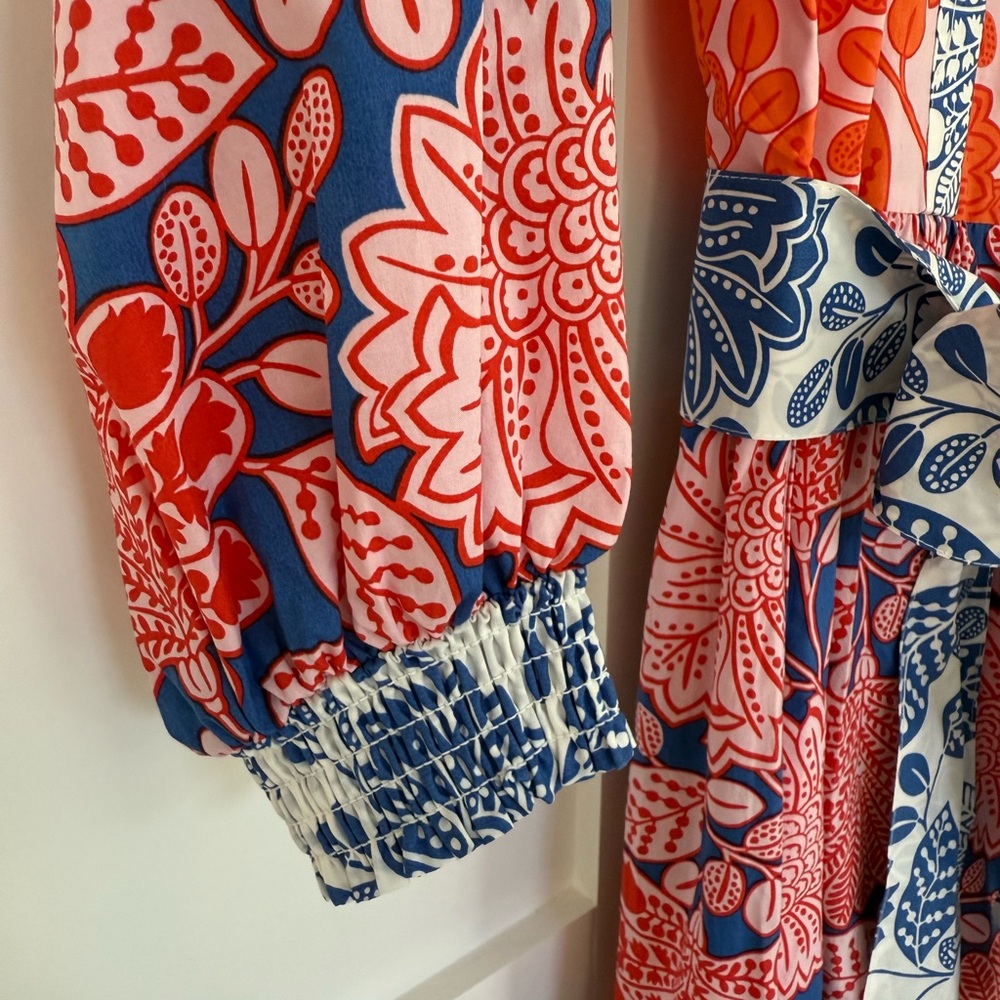 Boden Vibrant Long Sleeve Floral Maxi Dress - Picture 6 of 11